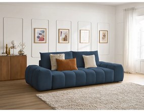 Ciemnoniebieska sofa z tkaniny szenilowej 278 cm Everest – Bobochic Paris
