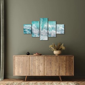 Obraz - Widok na fale oceanu (125x70 cm)