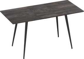 HOMCOM Rozkładany stół jadalny rozsuwany dla 6-8 osób kuchenny do jadalni drewniany stalowe nogi 120-160x 75 x 77 cm | Aosom PL