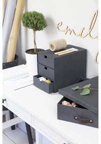 Kartonowy organizer z szufladką Ingrid Canvas Paper Laminate – Bigso