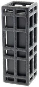 Czarny ręcznie wykonany wazon z żywicy polimerowej (wysokość 30 cm) Lyst – Villa Collection