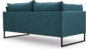 Sofa dwuosobowa Diara II na czarnych industrialnych nogach - wygodna sofa do salonu z poduszkami