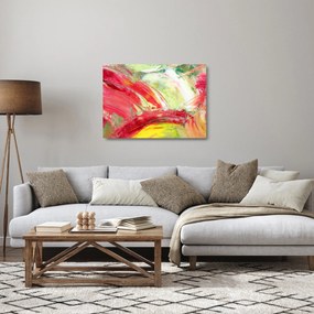 Obraz na szkle abstrakcji - malarstwo (70x50 cm)