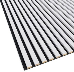 Akustyczne panele lamelowe 2 szt. biały mat E7-C67