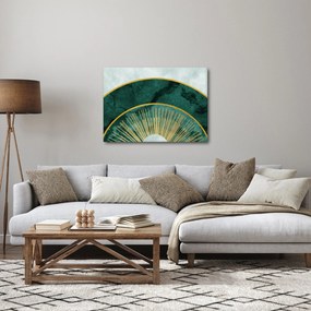 Obraz - Kształty ze złotą teksturą (70x50 cm)