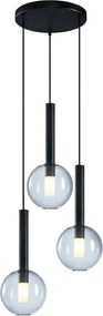 Czarna potrójna lampa wisząca - K577- A3-K97