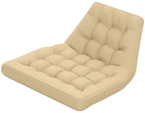 Outsunny Poduszka na Siedzenie, Zewnętrzna Poduszka do Kosza Wiszącego i Krzeseł Bujanych, Poduszka dla Mebli Ogrodowych, Beżowa