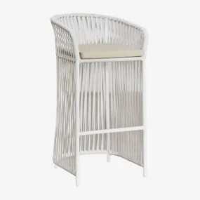 Wysoki Stołek Sophie Gardenia Biel & ↑75 Cm - Sklum