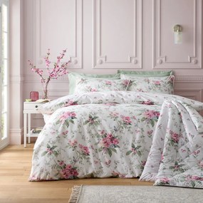 Kremowa pościel dwuosobowa 230x220 cm Bridgerton Penelope Floral – Catherine Lansfield
