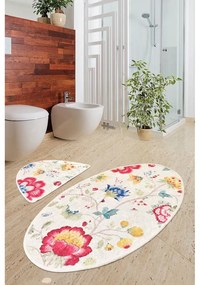 Jasnobrązowe dywaniki łazienkowe zestaw 2 szt. 60x100 cm Arya – Foutastic
