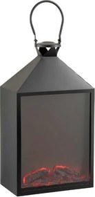 LED dekoracja latarnia COZY WARM 55x30 cm, czarna