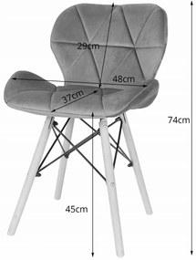Zestaw stół z krzesłami: stół prostokątny ADRIA 120x80 czarny + 4 krzesła LAGO szare