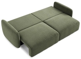 Zielona rozkładana/ze schowkiem sofa 238 cm Kalena – Makamii