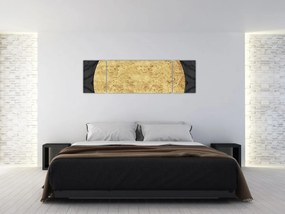 Obraz - Złota struktura N⁰2 (170x50 cm)