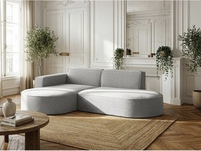 Narożnik Parma Studio, do salonu, tkanina Quelle, lewy, jasnoszary (83)