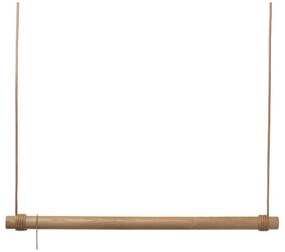 Wieszak ścienny z litego drewna dębowego w naturalnym kolorze 110 cm Swing L – LIND DNA