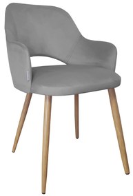 Krzesło Milano tkanina Welur noga metalowa