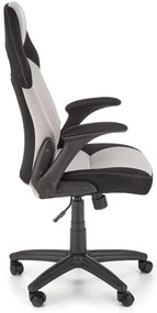 Szary Fotel Tapicerowany Obrotowy P1-R40