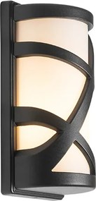 Nowoczesna lampa ścienna zewnętrzna czarna IP44 - Suzie