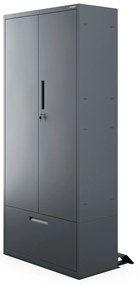 Megan Antracytowy - szuflada na dokumenty 195cm