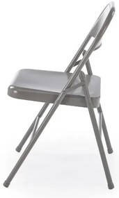 Krzesło metalowe K565 szare składane HALMAR