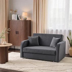 Fotel do Spania VERO 2 Rozkładany Dwuosobowy Amerykanka Szary
