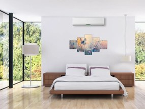 Obraz - Łąka z motylem II (125x70 cm)