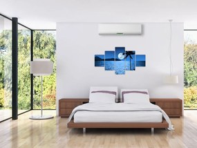 Obraz - Księżyc nad poziomem morza (125x70 cm)