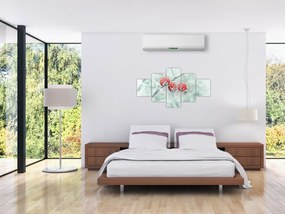 Obraz mrożonych owoców dzikiej róży (125x70 cm)