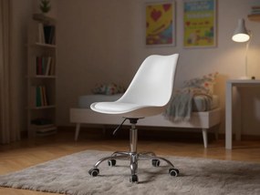 PROMOCJA Białe krzesło biurowe PANSY II. jakość