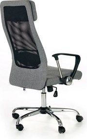 Tapicerowany fotel biurowy z oparciem z siatki Zoom