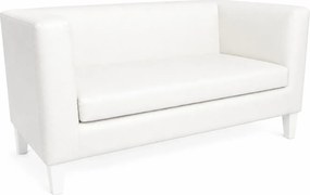 Sofa Monaco : Kolor nogi - Biała, Kolor tkaniny - EKO-SKÓRA - 10D, Typ tkaniny - Eko-skóra , Wysokość nogi - 15 cm