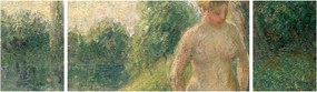 Obraz - Camille Pissarro, The Bather, reprodukcje (170x50 cm)