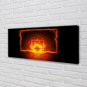 Obraz drukowany na płótnie Dynamiczny Rzut Do Kosza