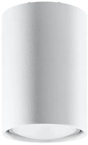 Biały minimalistyczny plafon tuba - S243-Grafo