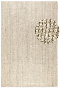 Dywan naturalny jutowy ręcznie tkany Boucle kremowy 60 cm x 90 cm