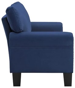 Luksusowa dwuosobowa sofa niebieska - Alaia 2X