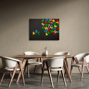 Obraz - kolorowe litery (70x50 cm)