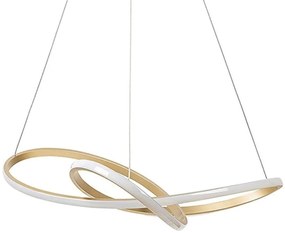 Lampa nowoczesna LED wisząca sufitowa pierścienie AT74-ESL-Gold