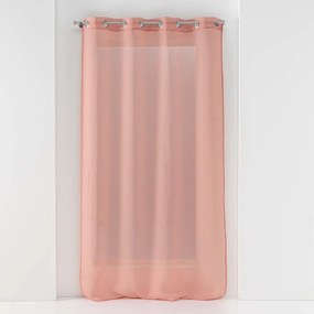Różowa firanka z woalu 140x280 cm Sandra – douceur d'intérieur