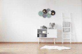 Ozdoba ścienna DECO z liści lilii wodnej, 90 x 50 cm