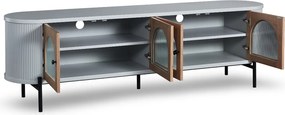 Zaokrąglona szafka RTV Stilig ST382 na metalowych nogach