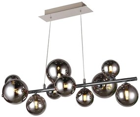 Wofi 6014.10.24.9000 - LED lampa VILLA 10xG9/3W/230V czarno-chrom