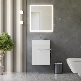 Gäste-WC Badmöbel-Set COMPACT 45 cm mit Waschbecken