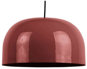 Czerwona lampa wisząca z metalowym kloszem ø 40 cm Dome – Leitmotiv