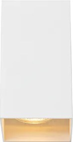 Designerska kwadratowa lampa ścienna biała - Sabbir