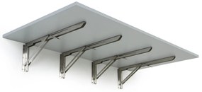 Stół składany na ścianie, 120x60 cm, nośność 60 kg, szary