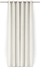 Kremowa aksamitna zasłona częściowo zaciemniająca (dimout) 530x300 cm Velto – Filumi