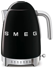 Czarny czajnik elektryczny ze stali nierdzewnej 1,7 l Retro Style – SMEG