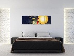 Obraz starożytnego obrazu (170x50 cm)
